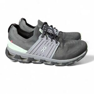 On Cloudswift 3 Men's Running Shoes Size 11.5 Black Grey Mint Green Athletic